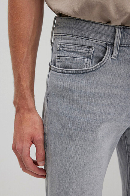 Erkek Brıan Comfort Jean Şort 0418489820 Gri - Thumbnail