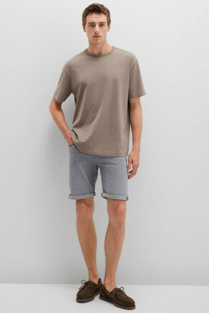 Erkek Brıan Comfort Jean Şort 0418489820 Gri 