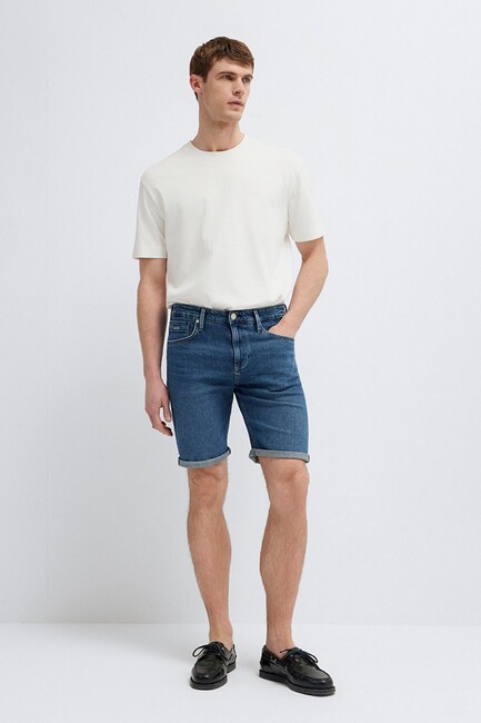 Erkek Brıan Denim Şort 04184A3304 Mavi (1)