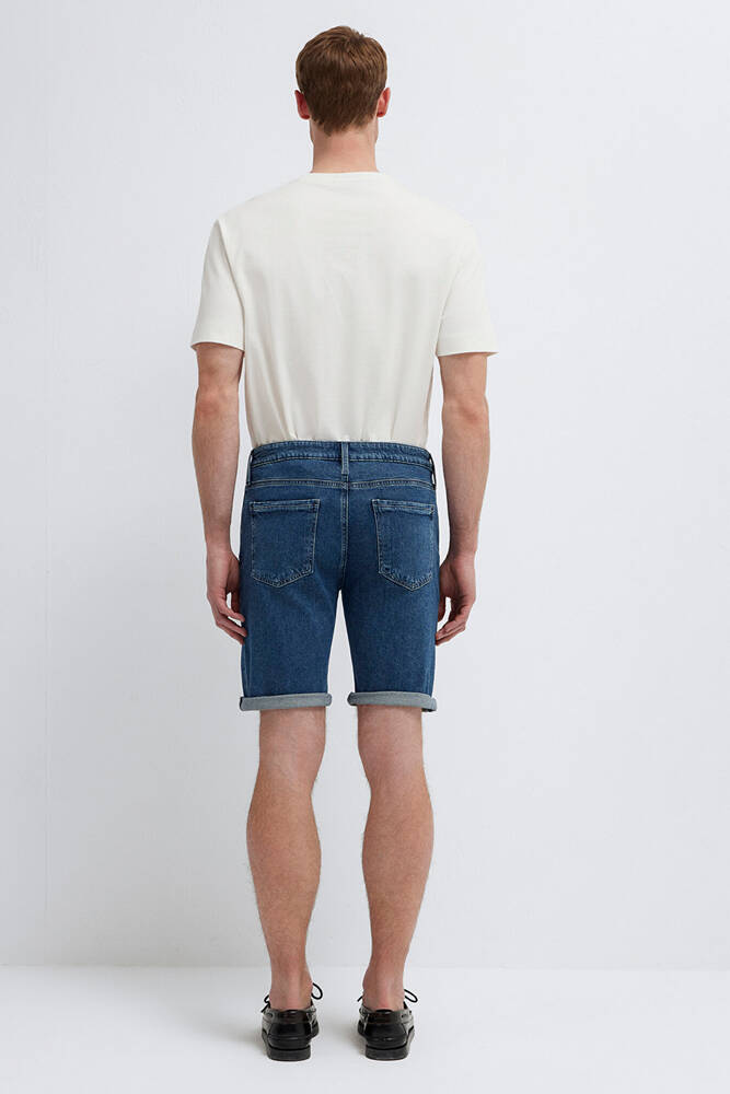 Erkek Brıan Denim Şort 04184A3304 Mavi 