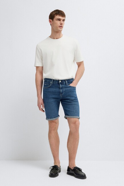 Erkek Brıan Denim Şort 04184A3304 Mavi 