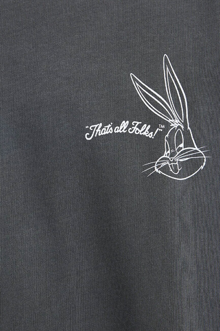 Erkek Bugs Bunny Tişört 0613202-900 Siyah - Thumbnail