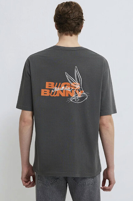 Erkek Bugs Bunny Tişört 0613202-900 Siyah - Thumbnail