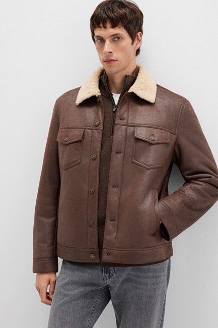 Erkek Ceket 0110460-71603 Kahve (2)