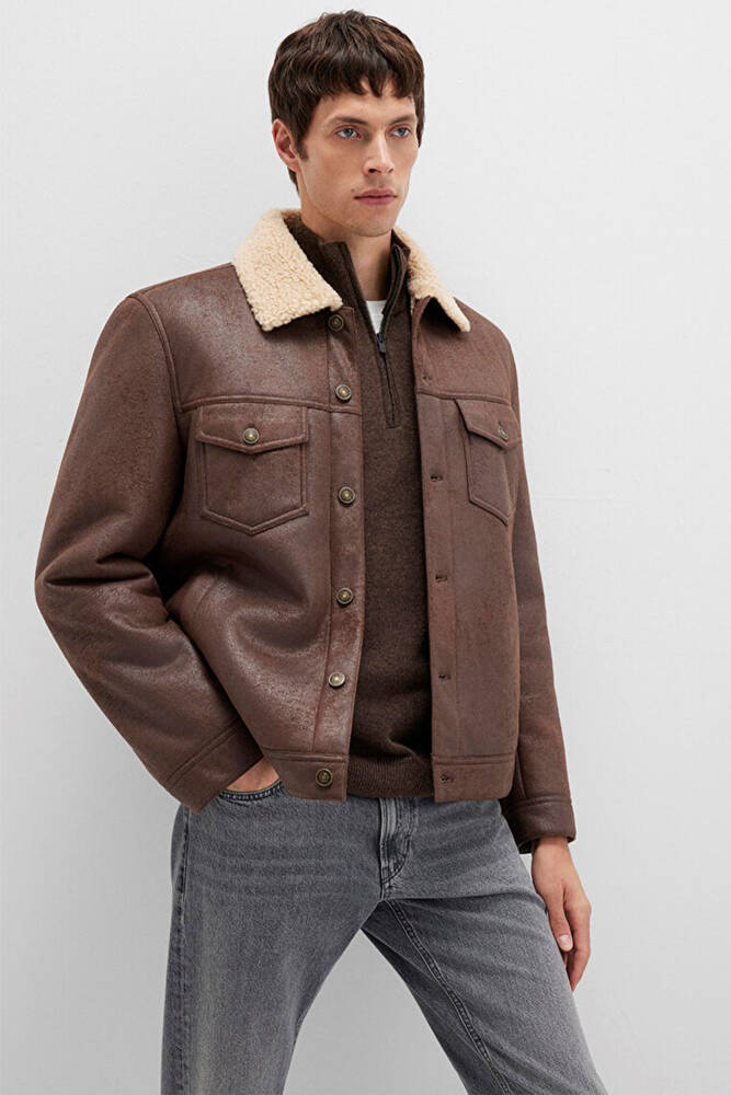 Erkek Ceket 0110460-71603 Kahve 