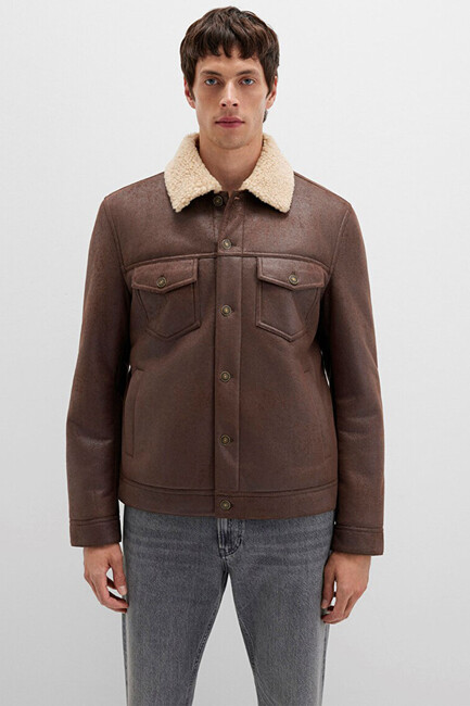 Erkek Ceket 0110460-71603 Kahve - Thumbnail