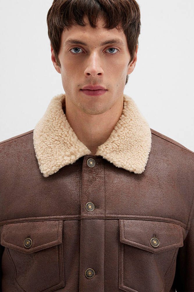 Erkek Ceket 0110460-71603 Kahve 