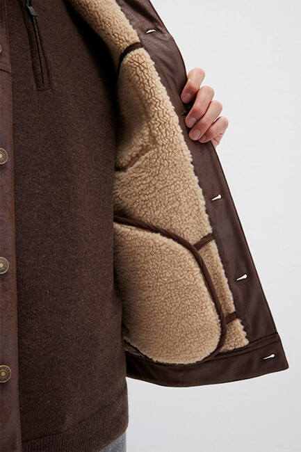 Erkek Ceket 0110460-71603 Kahve - Thumbnail