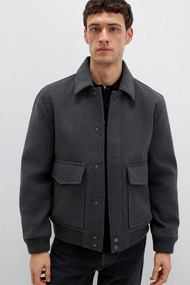 Erkek Ceket 0110658-80023 Gri 