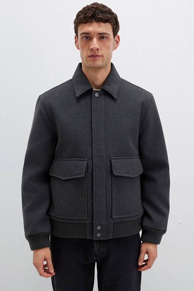 Erkek Ceket 0110658-80023 Gri 