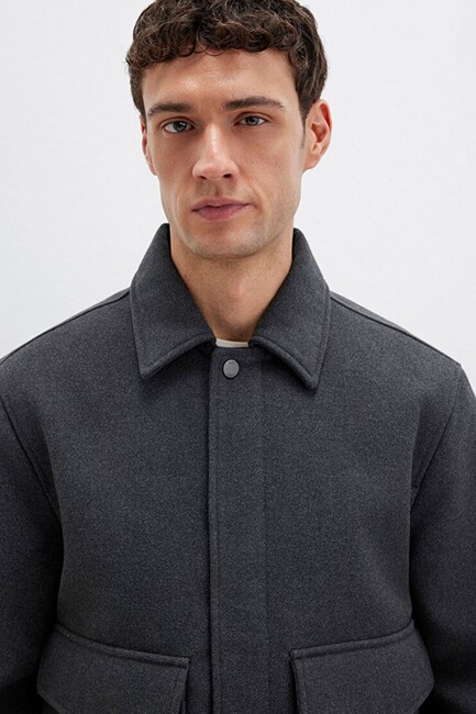 Erkek Ceket 0110658-80023 Gri - Thumbnail