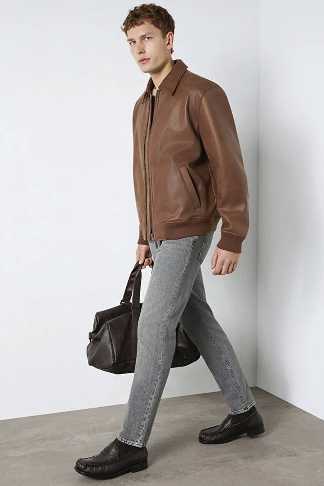 Erkek Ceket 0110775-70242 Kahve 