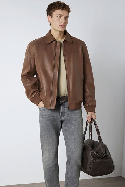 Erkek Ceket 0110775-70242 Kahve (3)