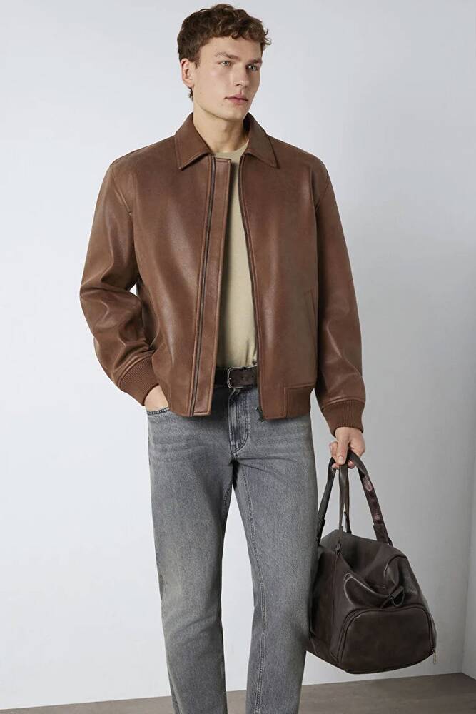 Erkek Ceket 0110775-70242 Kahve 