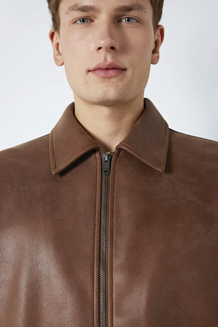 Erkek Ceket 0110775-70242 Kahve - Thumbnail