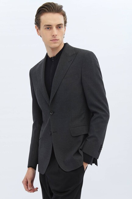 Erkek Modern Fit Çevre Dostu Ceket CK-2659 10151096 Gri (1)