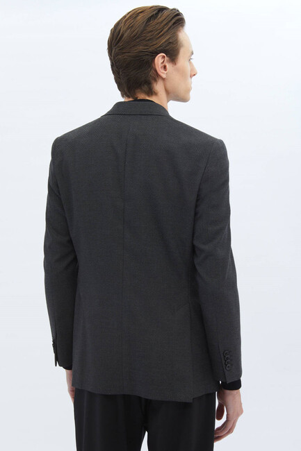 Erkek Modern Fit Çevre Dostu Ceket CK-2659 10151096 Gri - Thumbnail