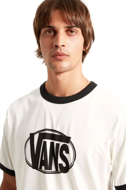 Erkek Center Chest Rınger Tişört VN000TXQFS81 Beyaz (1)