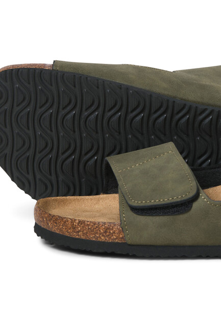 Erkek Central Strap Terlik 12257218 Yeşil - Thumbnail