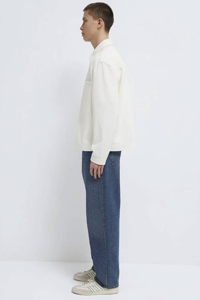 Erkek Cepli Fermuarlı Gömlek 0211861-70057 Beyaz 