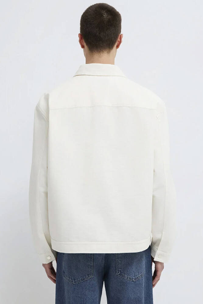 Erkek Cepli Fermuarlı Gömlek 0211861-70057 Beyaz 