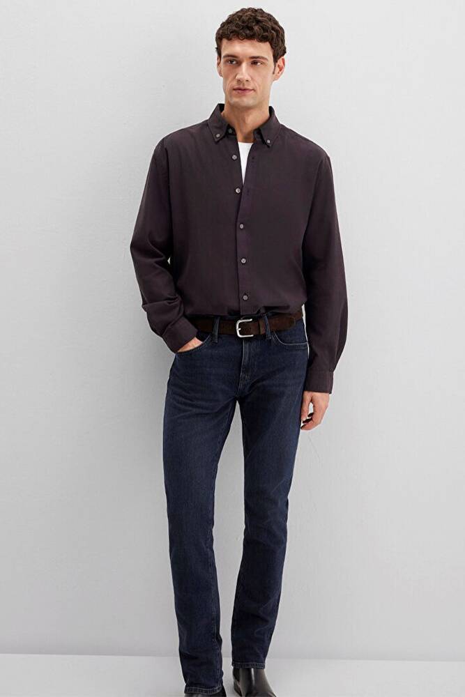 Erkek Cepli Gömlek 0211751-91404 Kahve 