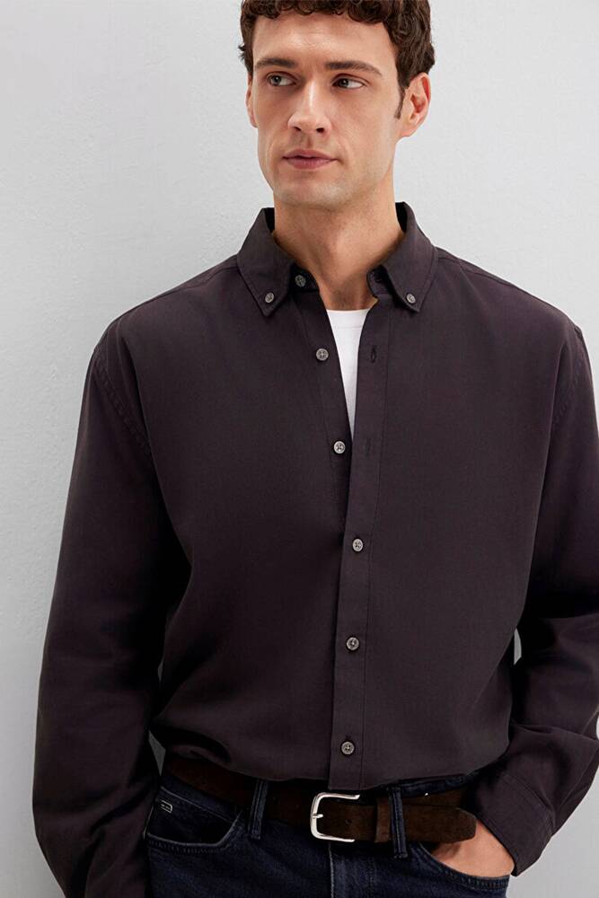 Erkek Cepli Gömlek 0211751-91404 Kahve 