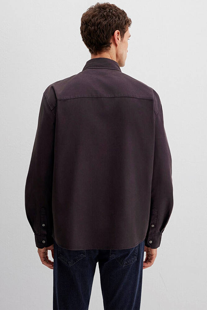 Erkek Cepli Gömlek 0211751-91404 Kahve 