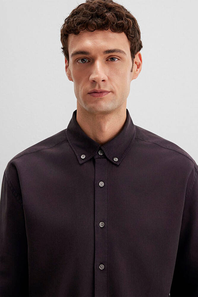 Erkek Cepli Gömlek 0211751-91404 Kahve 