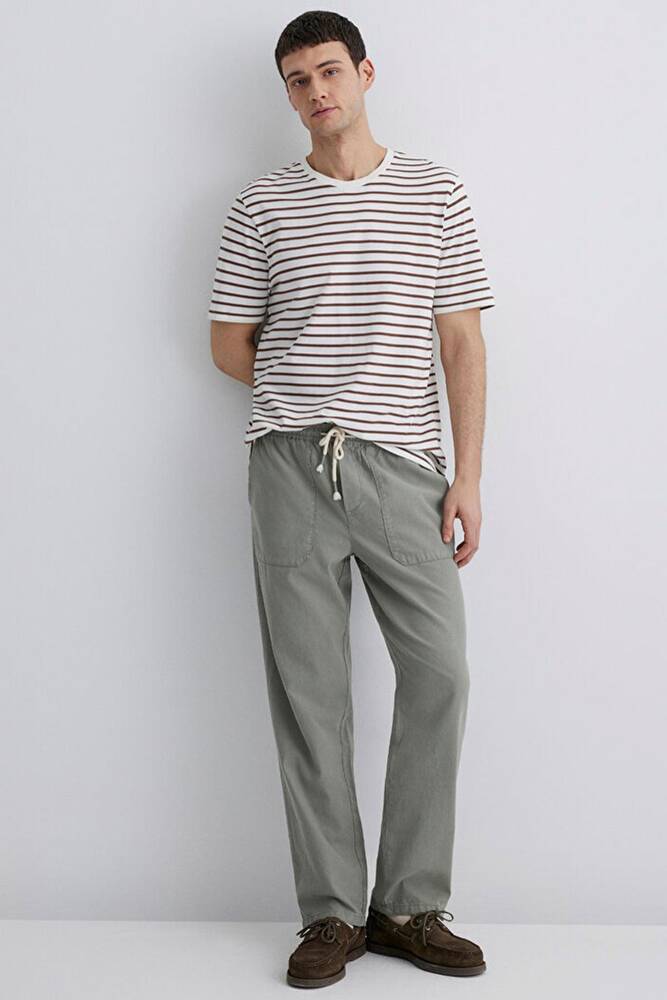 Erkek Cepli Pantolon 0010156-71484 Gri 