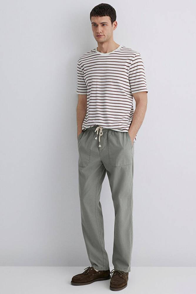 Erkek Cepli Pantolon 0010156-71484 Gri 