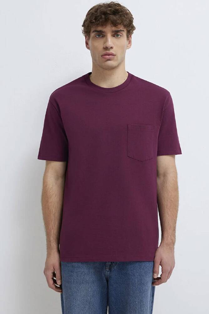 Erkek Cepli Tişört 066248-70670 Mor 