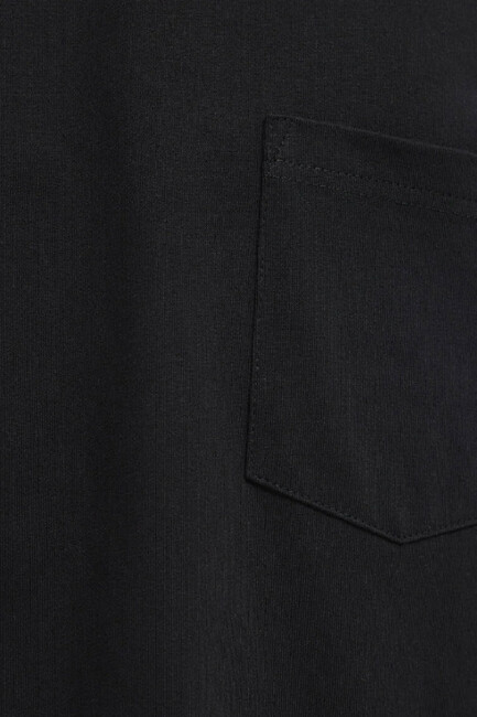 Erkek Cepli Basic Tshırt 066248-900 Siyah - Thumbnail