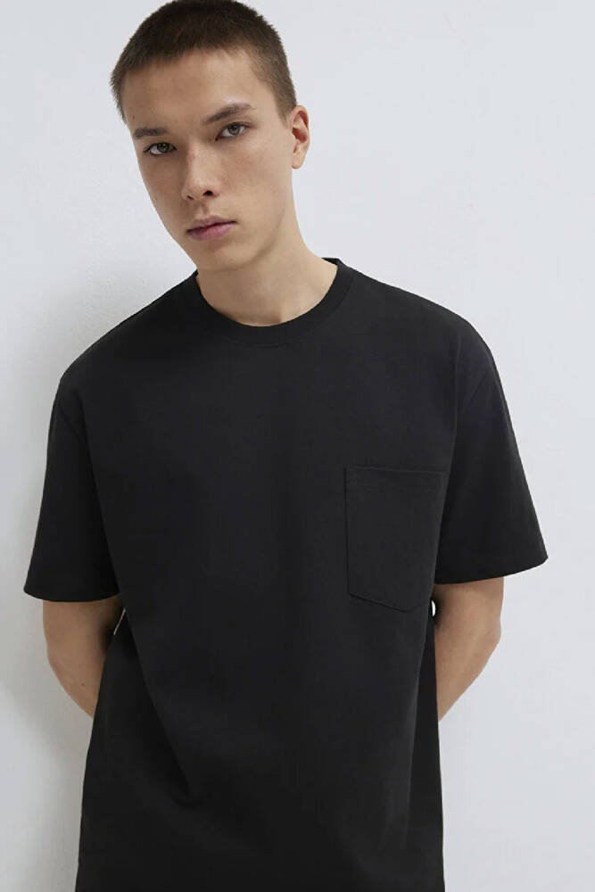 Erkek Cepli Basic Tshırt 066248-900 Siyah 