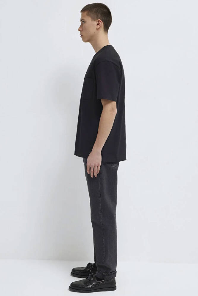 Erkek Cepli Basic Tshırt 066248-900 Siyah 