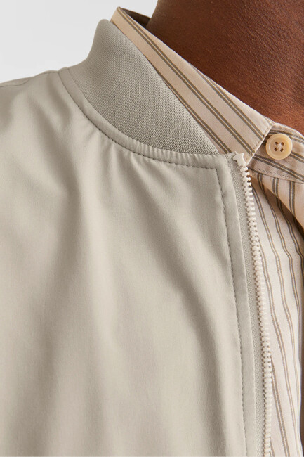 Erkek Charge Bomber Ceket 12268608 Ekru - Thumbnail