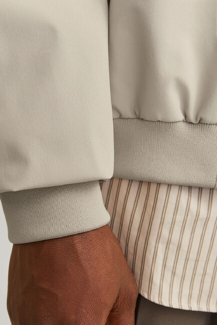 Erkek Charge Bomber Ceket 12268608 Ekru - Thumbnail