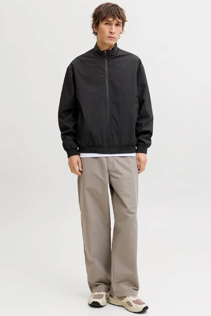 Erkek Charge Stand Collar Bomber Ceket 12288895 Siyah (3)