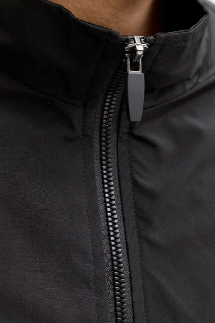 Erkek Charge Stand Collar Bomber Ceket 12288895 Siyah - Thumbnail