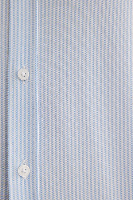 Erkek Çizgili Gömlek 0211402-88654 Mavi - Thumbnail