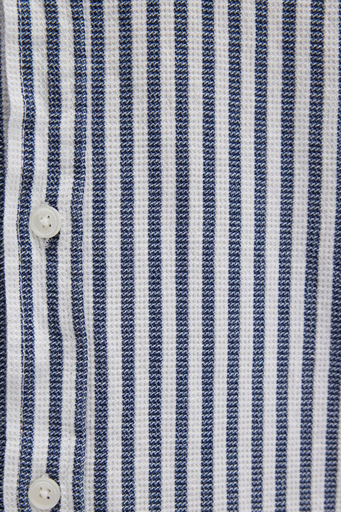 Erkek Çizgili Gömlek 0211692-90911 Lacivert 