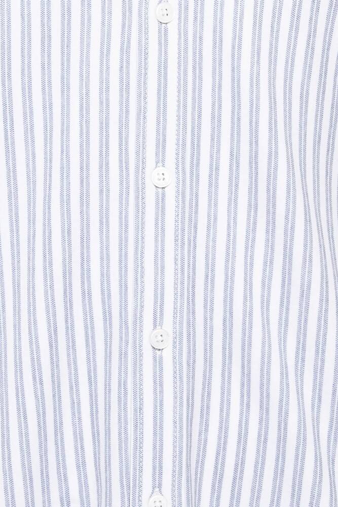 Erkek Çizgili Gömlek 0211828-91402 Mavi 