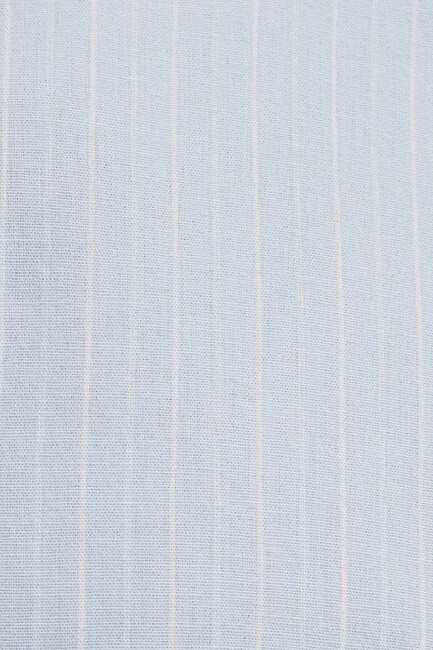 Erkek Çizgili Gömlek 0211967-91540 Mavi - Thumbnail