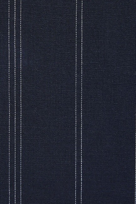 Erkek Çizgili Gömlek 0211979-91592 Lacivert - Thumbnail