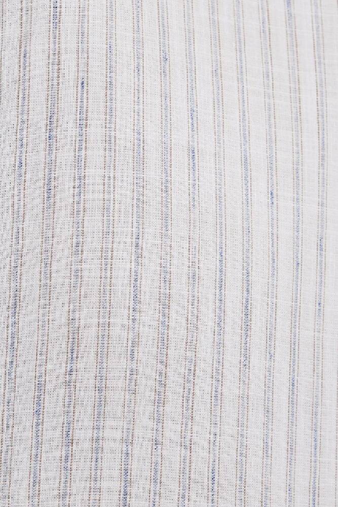 Erkek Çizgili Gömlek 0212004-91559 Ekru 