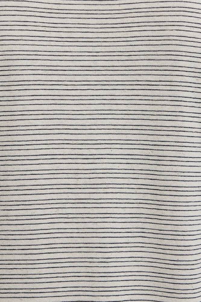 Erkek Çizgili Tişört 0613294-86623 Ekru 