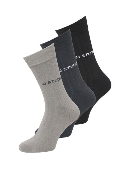 Erkek Cleander 3P Çorap 12283275 Gri (1)