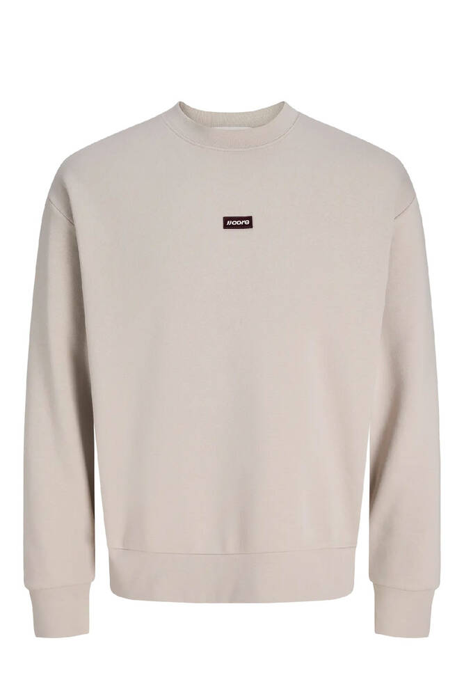 Erkek Club Badge Sweat 12300444 Ekru 