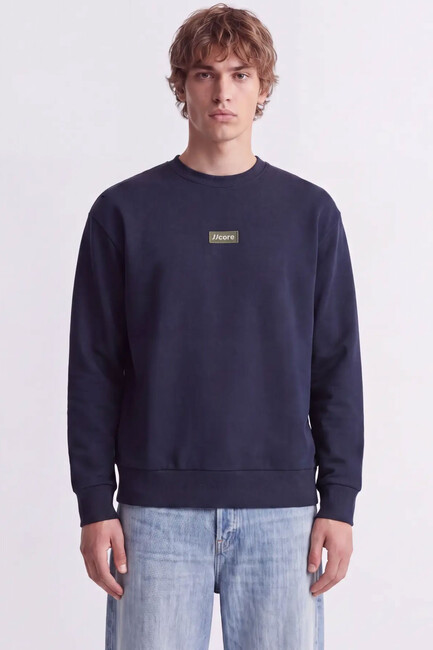 Erkek Club Badge Sweat 12300444 Lacivert (1)