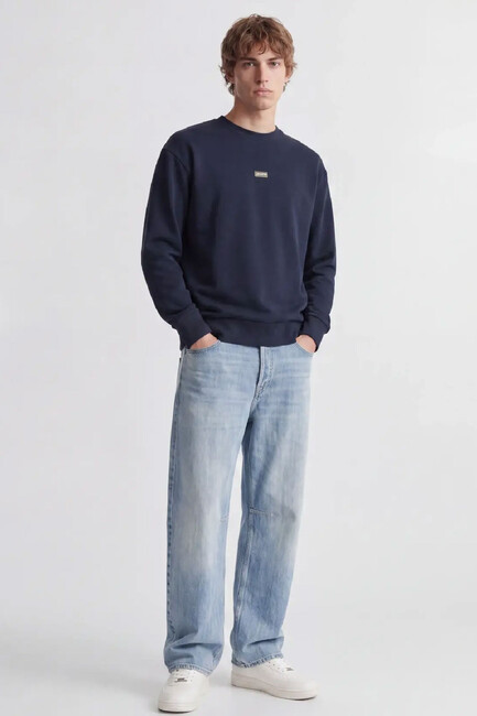 Erkek Club Badge Sweat 12300444 Lacivert (3)